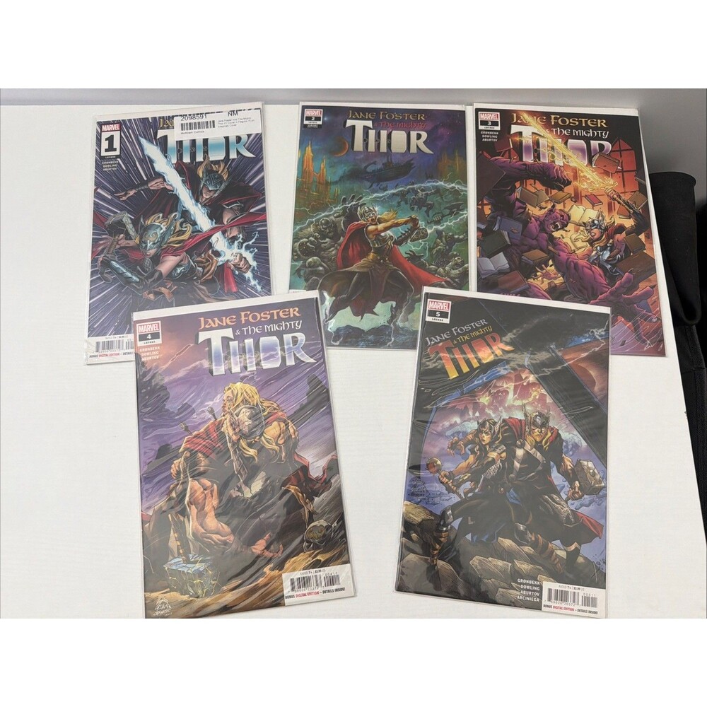 JANE FOSTER & THE MIGHTY THOR #1-5 Marvel Comics (2022) Gronbekk & Dowling